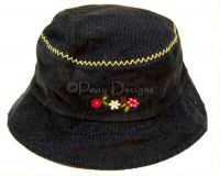 Gymboree MAD ABOUT PLAID Blue Corduroy Hat Sz 18 mo-3T